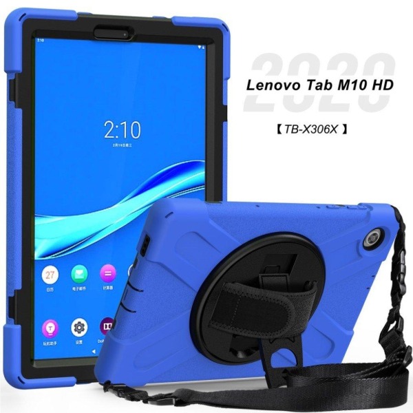 Lenovo Tab M10 HD Gen 2 360 degree kickstand + silikon hybrid Fo Blå