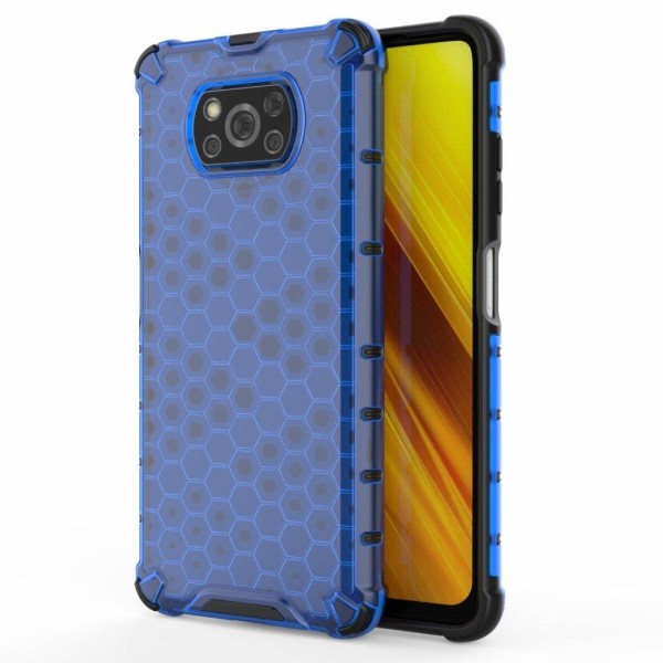 Bofink Honeycomb Xiaomi Poco X3 / X3 NFC etui - blå Blue