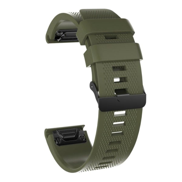 Garmin Fenix 5S silicone watch band - Army Green Grön