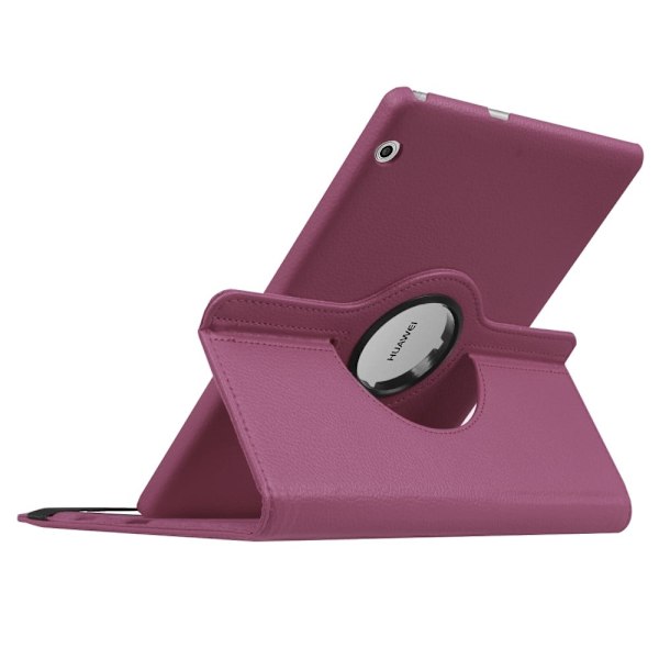 Huawei MediaPad T3 10 Etui med roterende stand - Lilla Purple