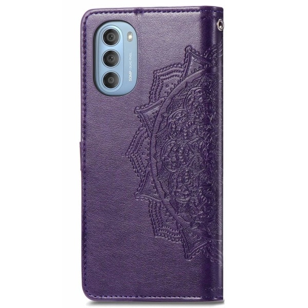 Mandala Motorola Moto G51 5G Flip Etui - Lilla Purple