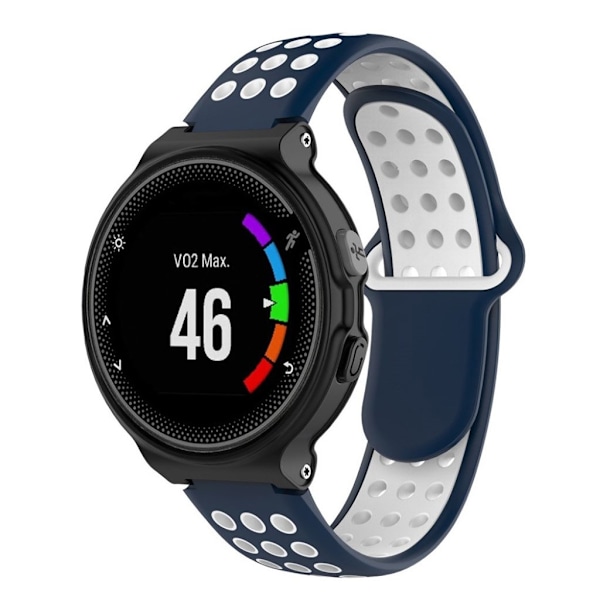 Garmin Forerunner två-färgat silikonarmband - Blå / Vit multifärg