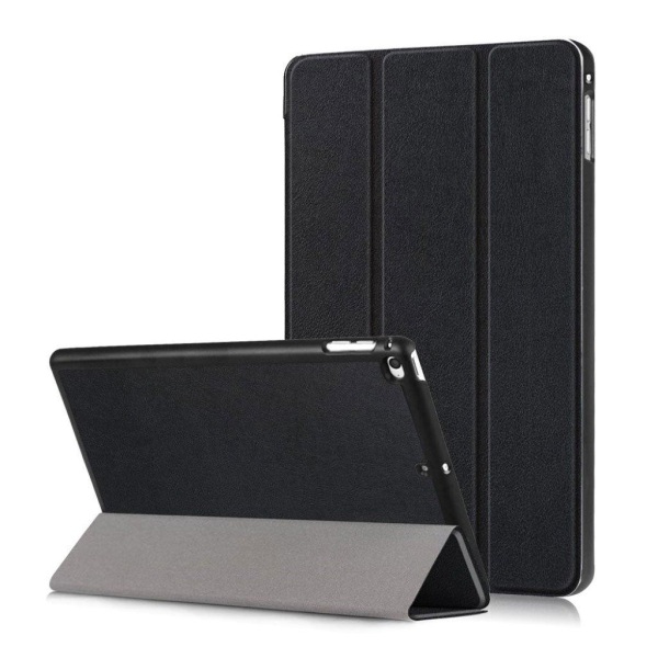 iPad Mini (2019) tre-fold læder etui - Sort Black