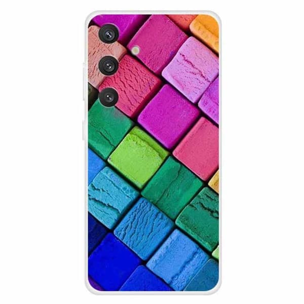 Imagine Samsung Galaxy S24 cover - Farverig Blok Multicolor