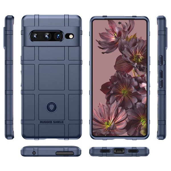 Rugged Shield Suojakotelo Google Pixel 7 Pro - Sininen Blue