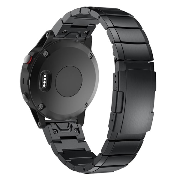 Garmin Fenix 5 klockband av rostfritt stål - Svart Svart