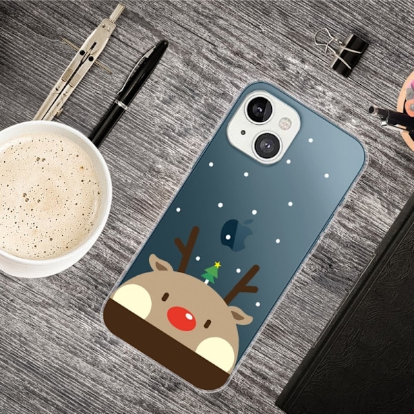 Joulun iPhone 14 Plus kotelo - Pullea Peura Brown