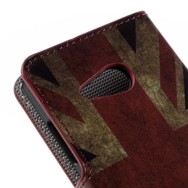 Moberg Microsoft Lumia 550 Nahkakotelo - Vanhanaikainen Britannian Lippu Multicolor