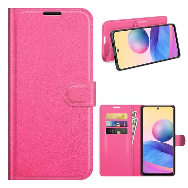 Classic Xiaomi Redmi Note 10 5g Flip Etui - Rose Pink