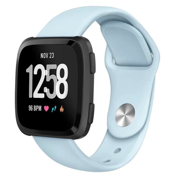 Fitbit Versa 2 / Versa Lite silikoninen kellonauha - Vauvasininen Blue