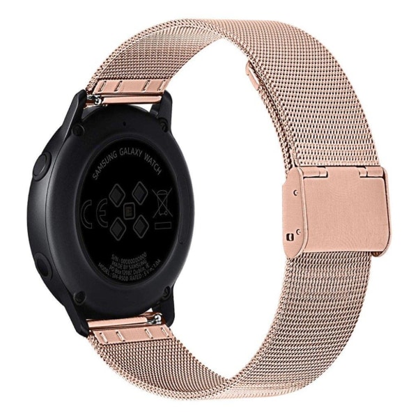 Samsung Galaxy Watch Active milanese klockarmband i rostfritt st Rosa