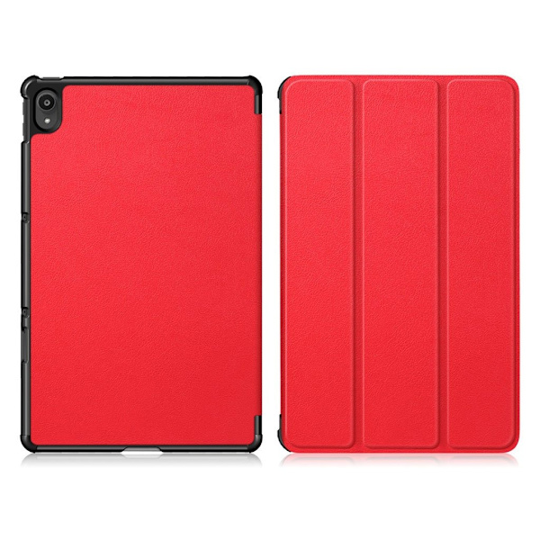 Lenovo Tab P11 tri-fold läderfodral - Röd Röd