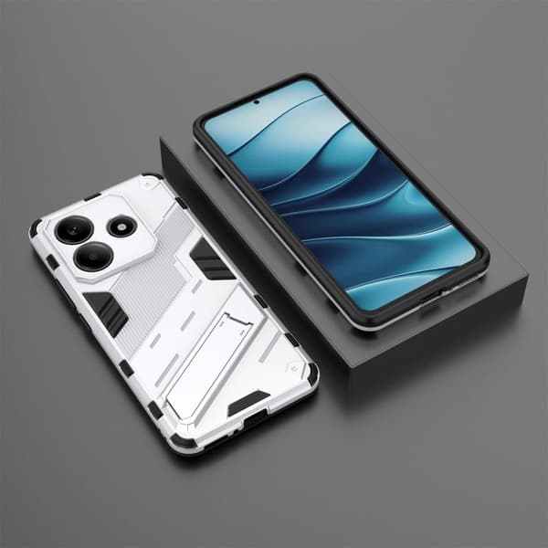 Stødsikkert moderne Xiaomi Redmi Note 14 5G hybridcover - Hvid White