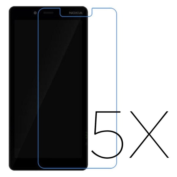 Nokia 1 Plus HD clear screen protector - 5-Pack Transparent