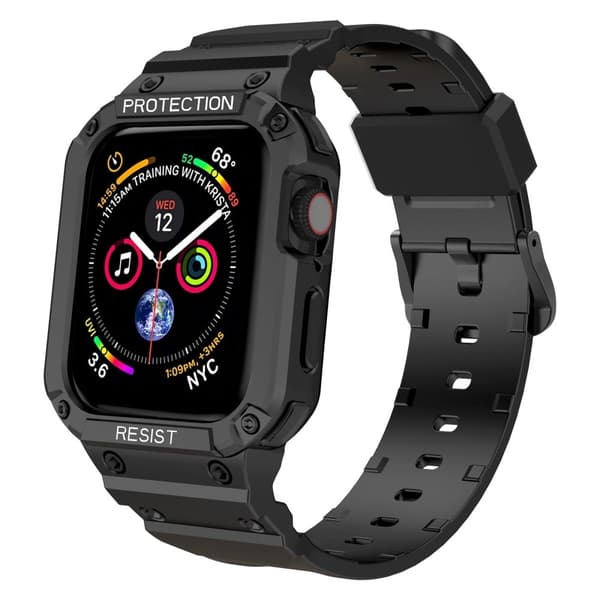 Apple Watch (41mm) integroitu suojus - Musta Black