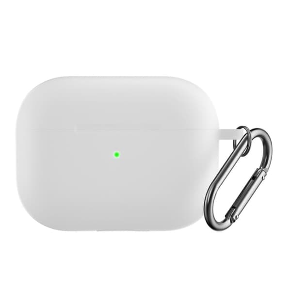 AirPods Pro 2 silikoneetui med spænde - Hvid White