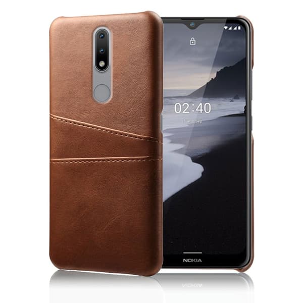 Dual Card Nokia 2.4 kotelot - Ruskea Brown