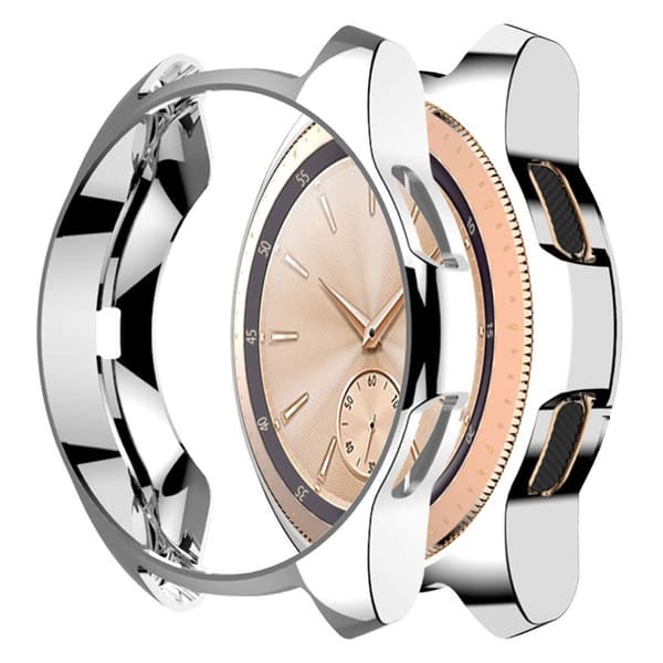 Samsung Gear S2 / Galaxy Watch 42mm galvaniseret Ramme etui - Sølv Silver grey