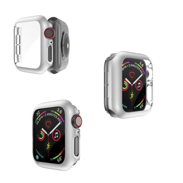 Apple Watch Series 4 44mm holdbart etui - Sølv Silver grey