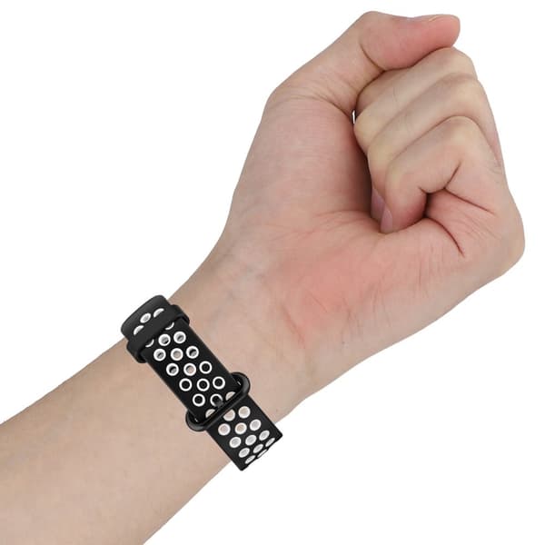 Xiaomi Redmi Watch 2 kaksivärinen silikonikellon hihna - Musta / Vihreä Multicolor