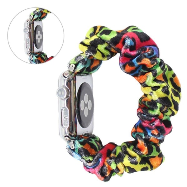 Apple Watch Series 6 / 5 44mm vibrant hairband style watch band - Colorful Leopard Pattern multifärg