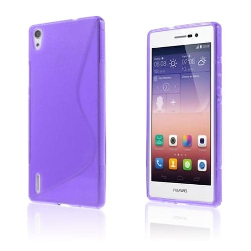 S-Linje (Lilla) Huawei Ascend P7 Deksel Purple