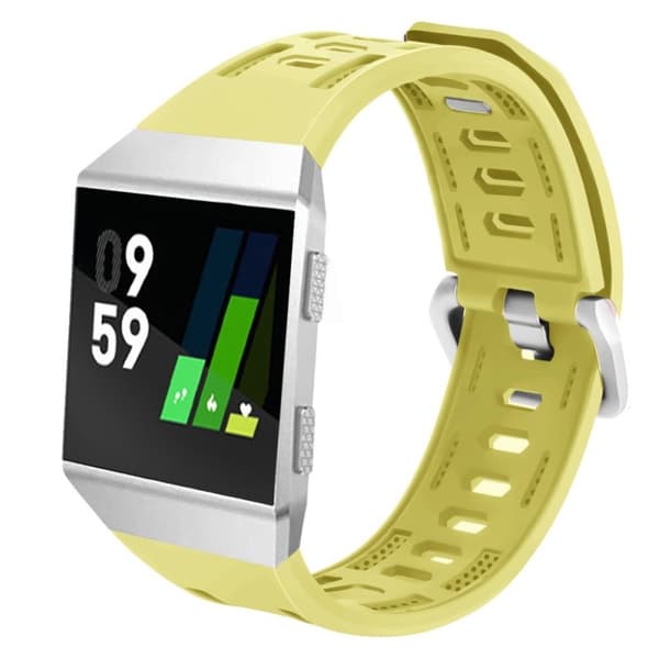Fitbit Ionic hålat klockband av silikon - Gul Gul