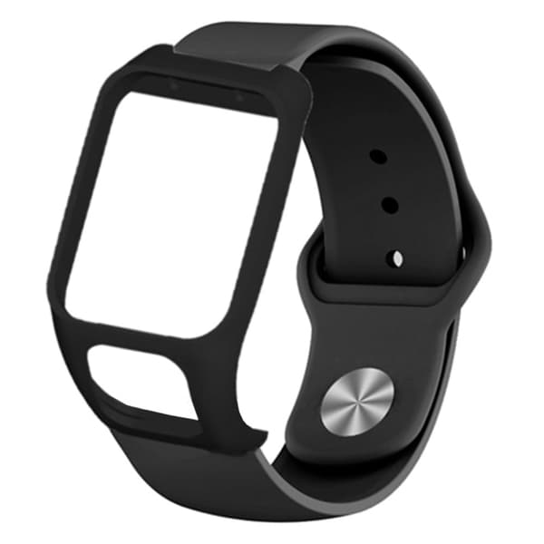 TomTom Runner 3 / Adventurer Sport Bands silikonerem med etui - Sort Black