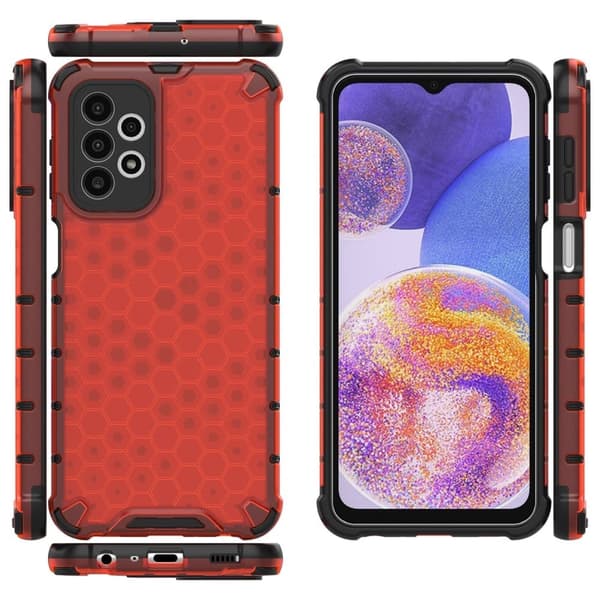 Bofink Honeycomb Samsung Galaxy A23 deksel - Rød Red