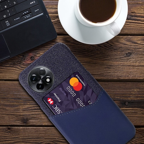 Bofink OnePlus 11R / Ace 2 Card Suojakuori - Sininen Blue