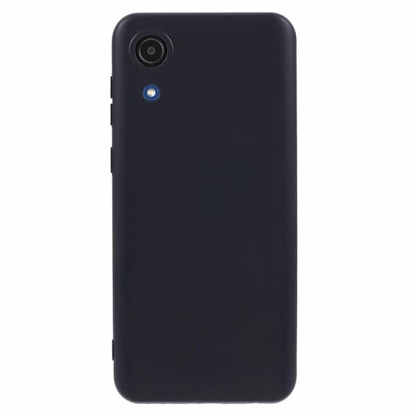 Blødt og mat Samsung Galaxy A03 cover Black
