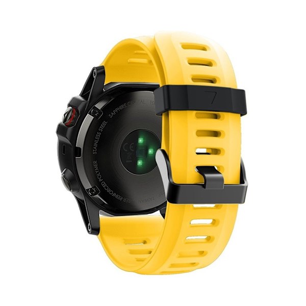Garmin Fenix 5X / Fenix 3 silikon klockarmband - Gul Gul