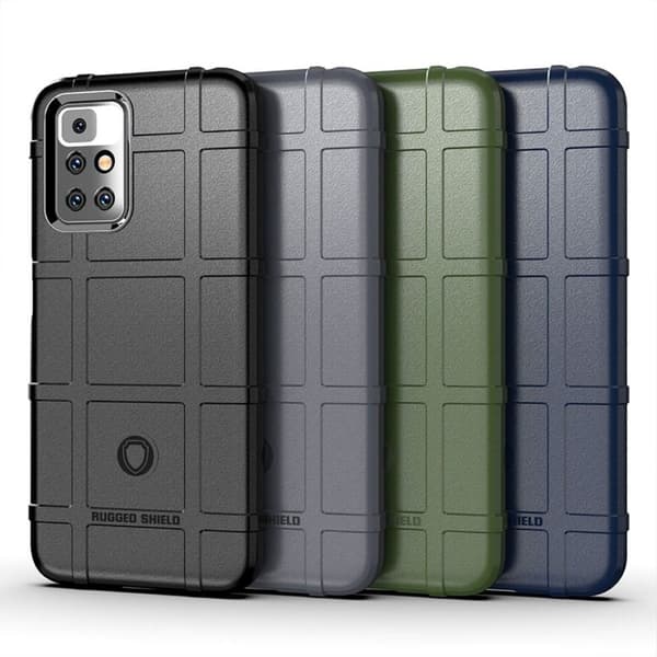 Rugged Shield Suojakotelo Xiaomi Redmi 10 - Musta Black