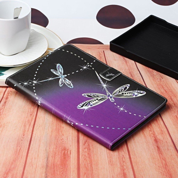 iPad Mini (2019) pattern printing leather case - Dragonfly Multicolor