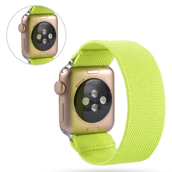 Apple Watch Series 6 / 5 44mm enkel nylon-urrem - Fluorescerende Green