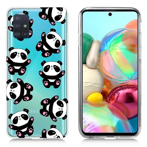Deco Samsung Galaxy A71 kotelot - Panda Black