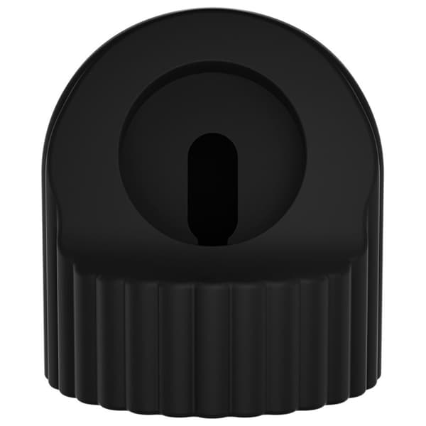 Silikoneopladningsstation i bølgestil til Apple Watch - Sort Black