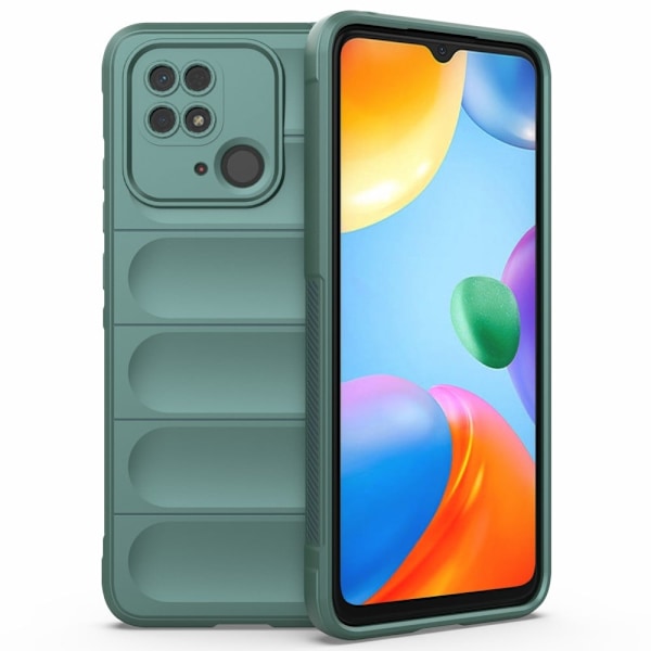 Mjukt greppformat Xiaomi Redmi 10C skal - Grön Grön
