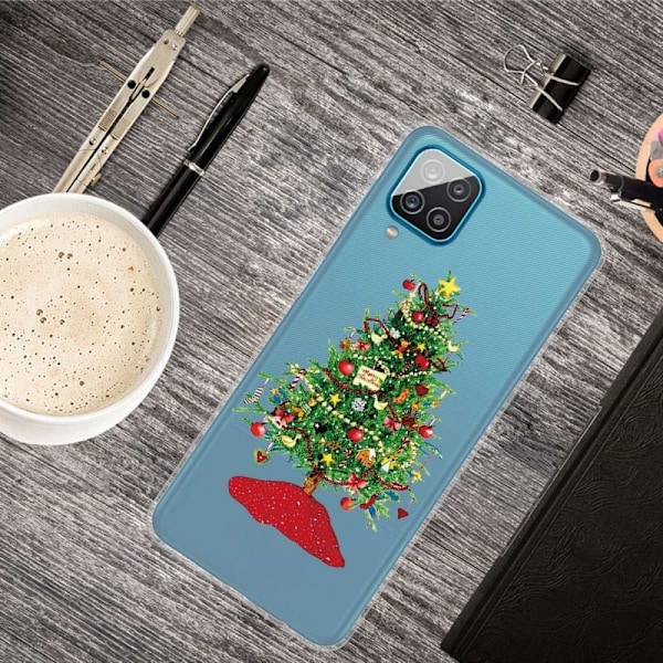 Jul Samsung Galaxy M33 5G fodral - Julgran Med Presenter Grön