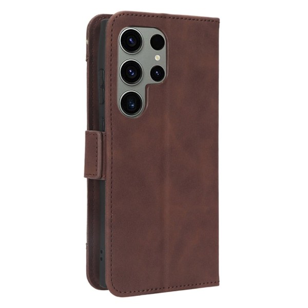 Moderni Nahkalaukku For Samsung Galaxy S23 Ultra - Ruskea Brown