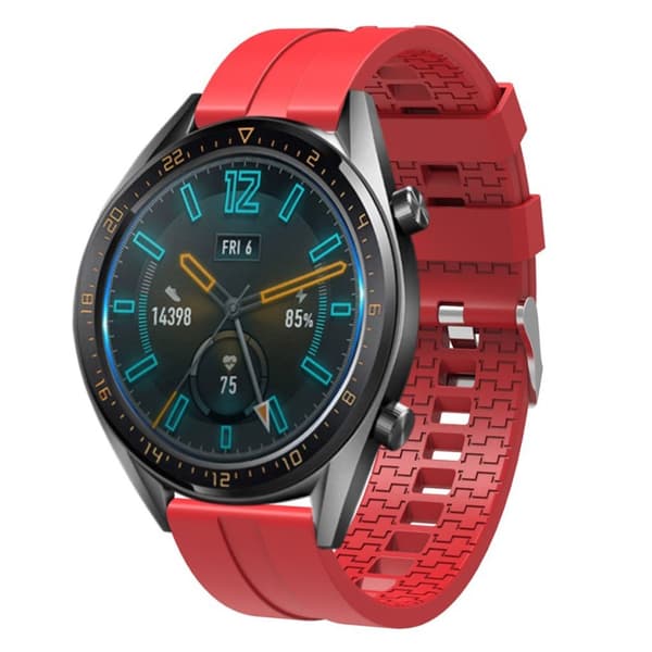 22mm Huawei Watch GT silikone Urrem - Rød Red