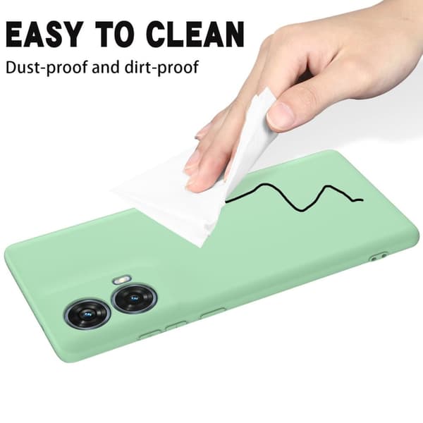 Matte Liquid Motorola Moto G85 silikone cover - Grøn Green