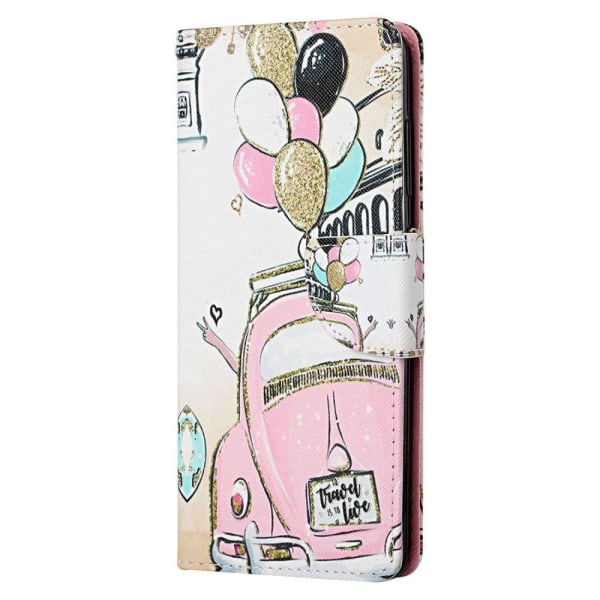 Wonderland iPhone 14 Plus flip etui - Bil Pink