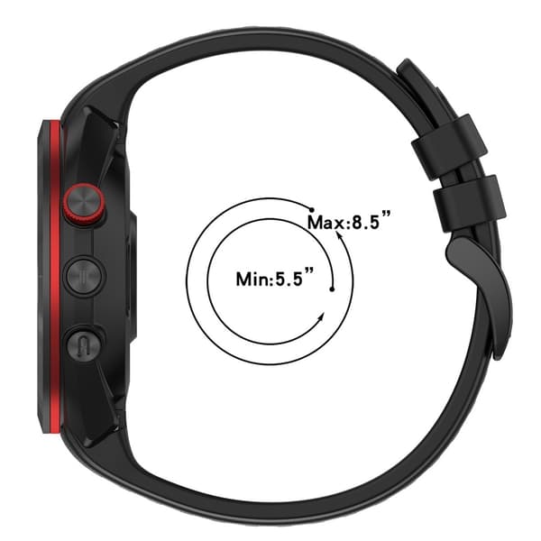 Silikonrem Garmin Approach S70 (42 mm) - Mörk Cyan Grön