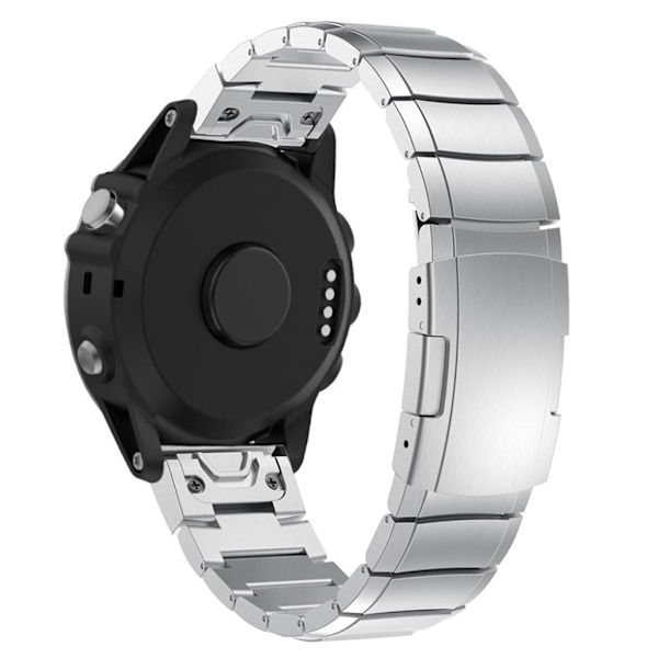 Garmin Fenix 5X klockband av rostfritt stål - Silver Silvergrå