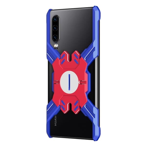 Heroes Huawei P30 X-Shape bumper deksel - Rød / Blå Blue