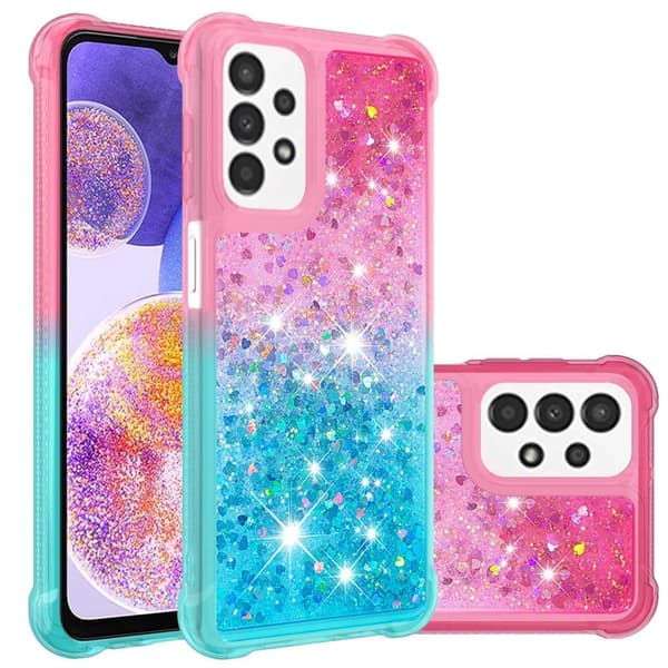 Princess Samsung Galaxy A23 deksel - Rosa / Himmelblå Multicolor