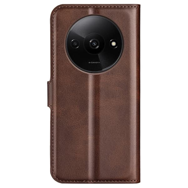 Xiaomi Redmi A3 læderetui med pung - Brun Brown