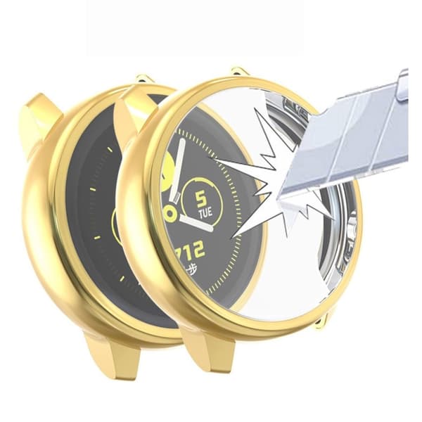 Samsung Galaxy Watch Active galvaniseret cover - guld Gold
