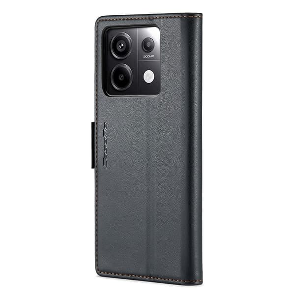 CaseMe Xiaomi Redmi Note 13 Pro / Xiaomi Poco X6 smooth etui - Sort Black